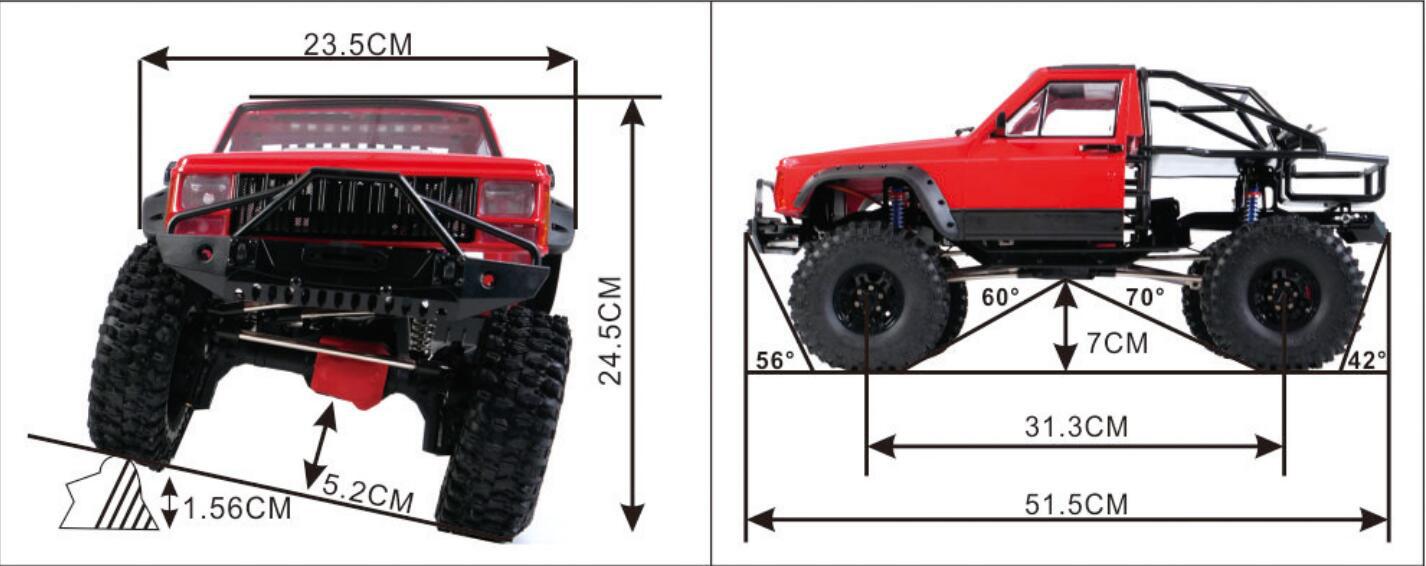 Axing RC Crawler, Cherokee Roc - Running Gear Car recensione e prezzo