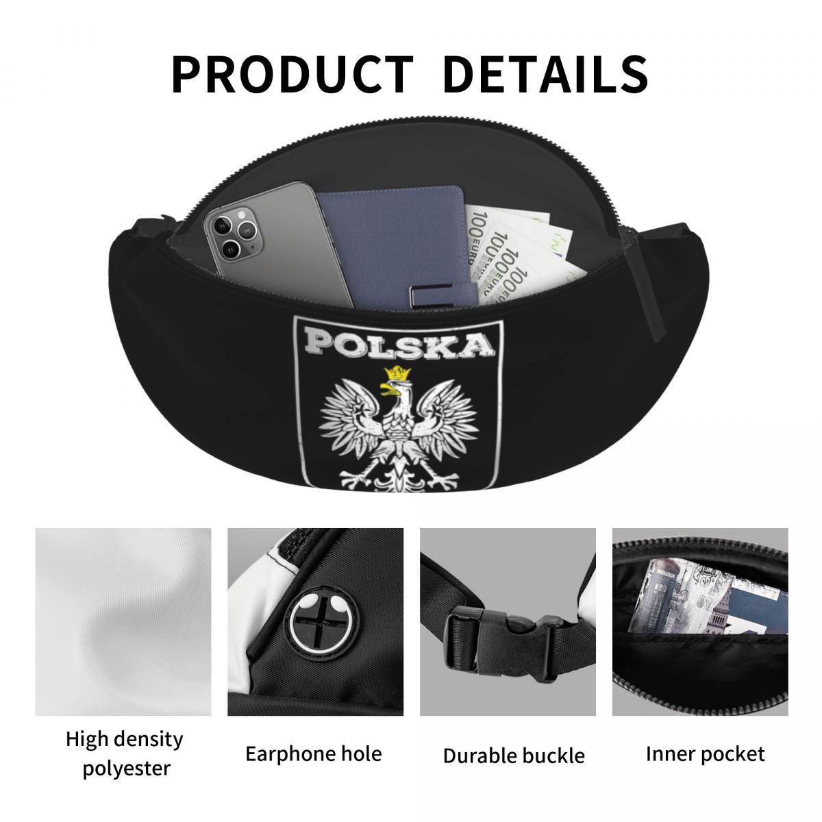 Marsupio a tracolla Polska Log - Running Gear Logos recensione e prezzo